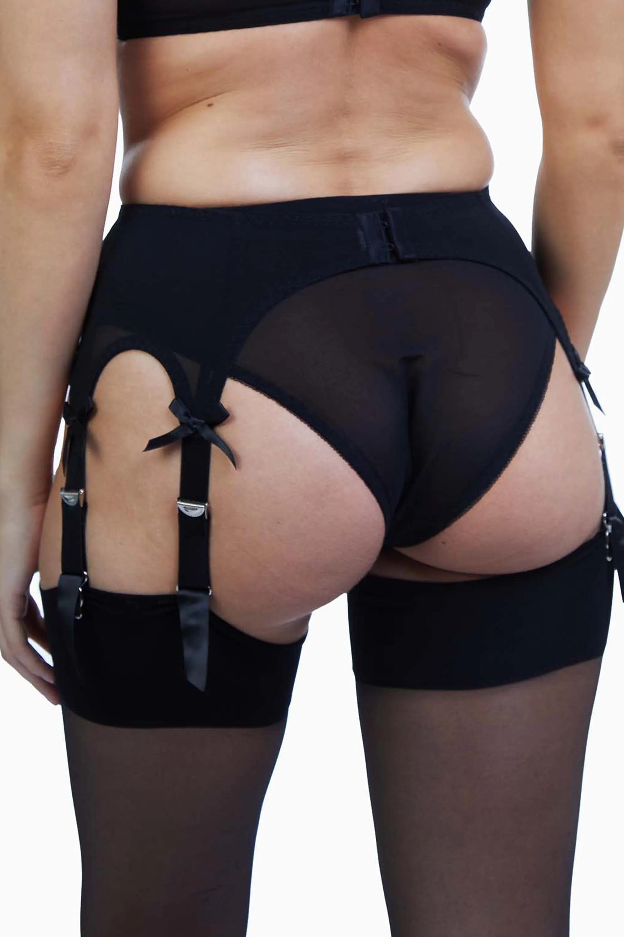 Bettie Page Lilac Classic 6 Strap Suspender Belt