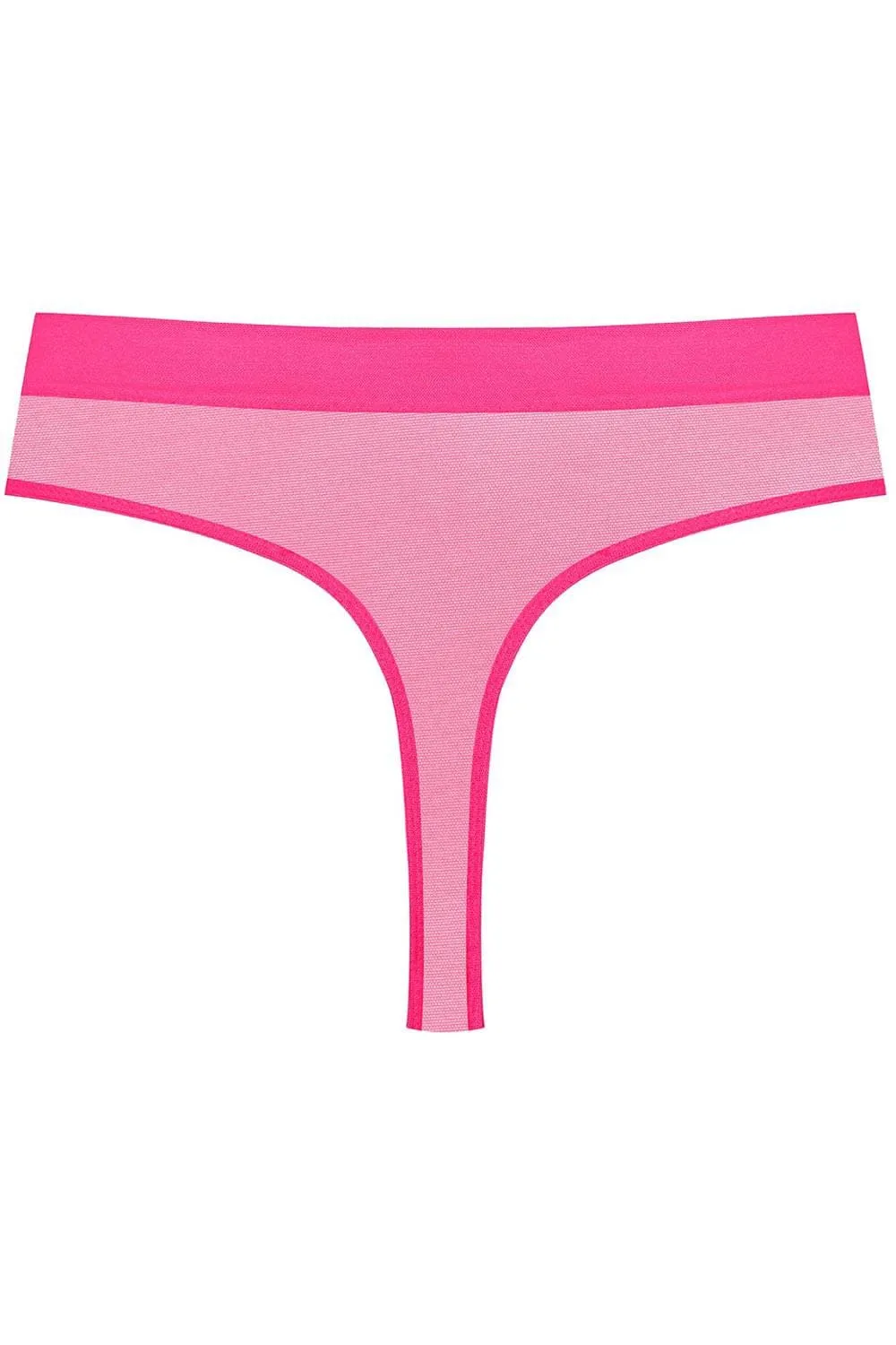 Corps à Corps High Waist Thong Neon Pink