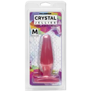 Crystal Jellies Butt Plug - Medium Pink