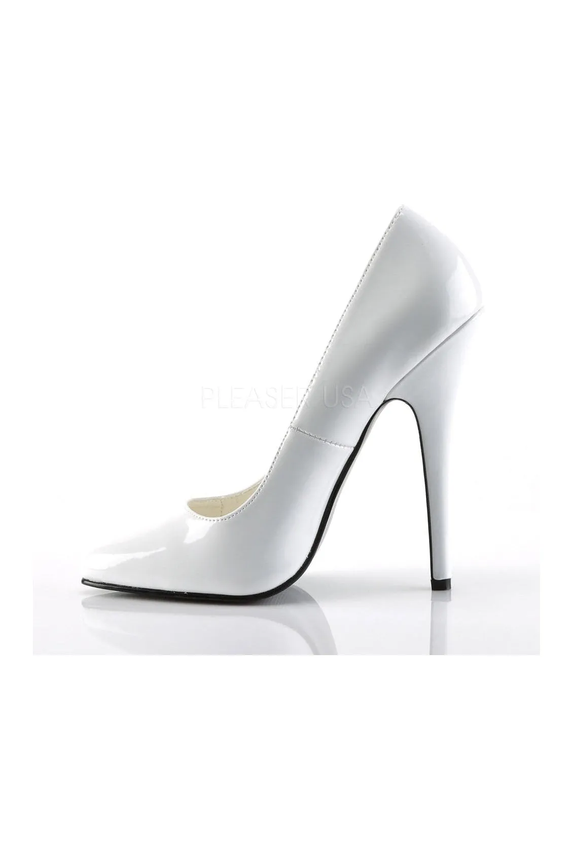 DOMINA-420 Pump  | White Patent