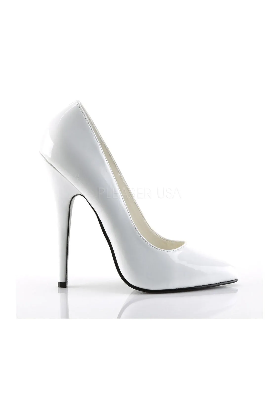 DOMINA-420 Pump  | White Patent