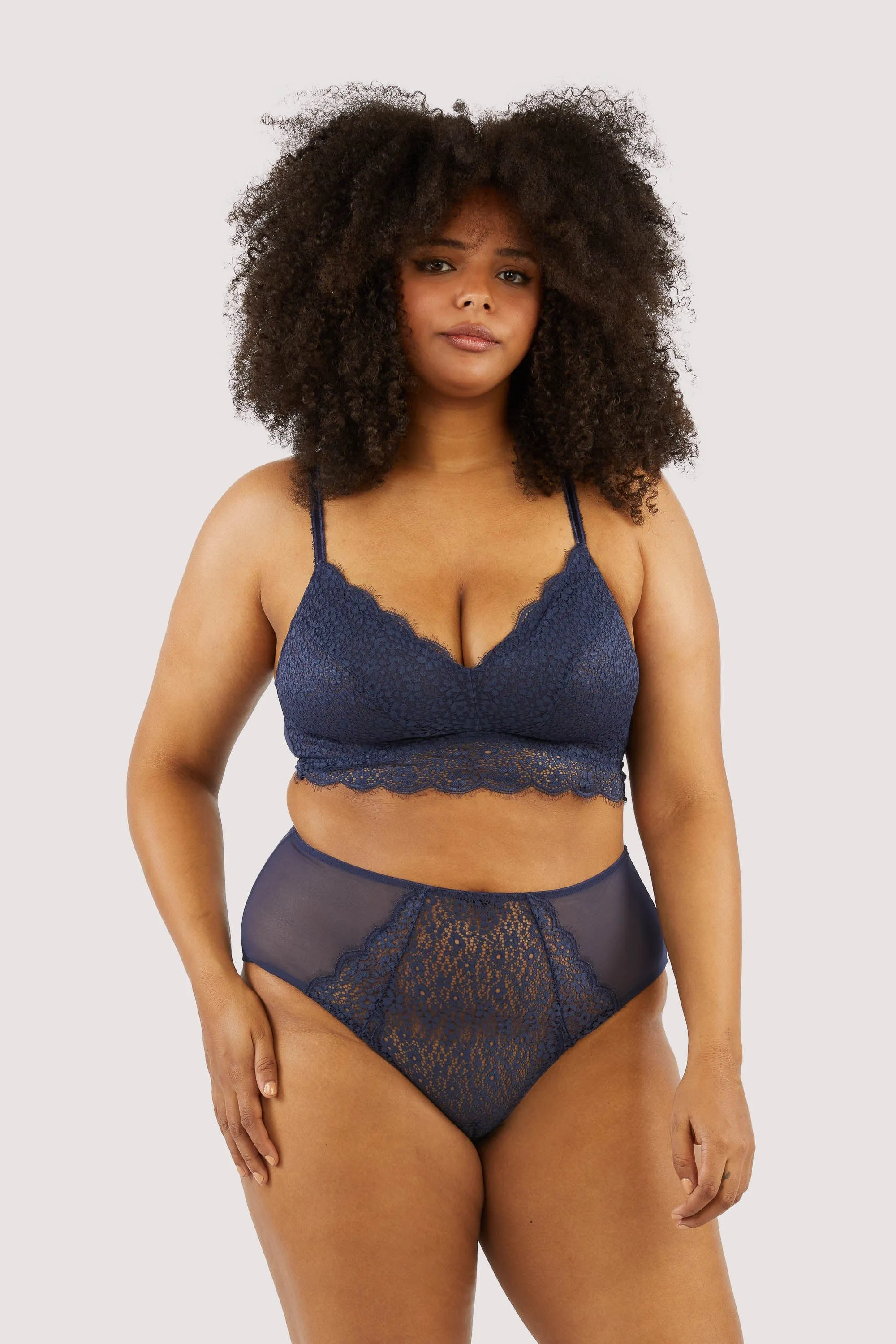 Emma Navy High Waisted Brief