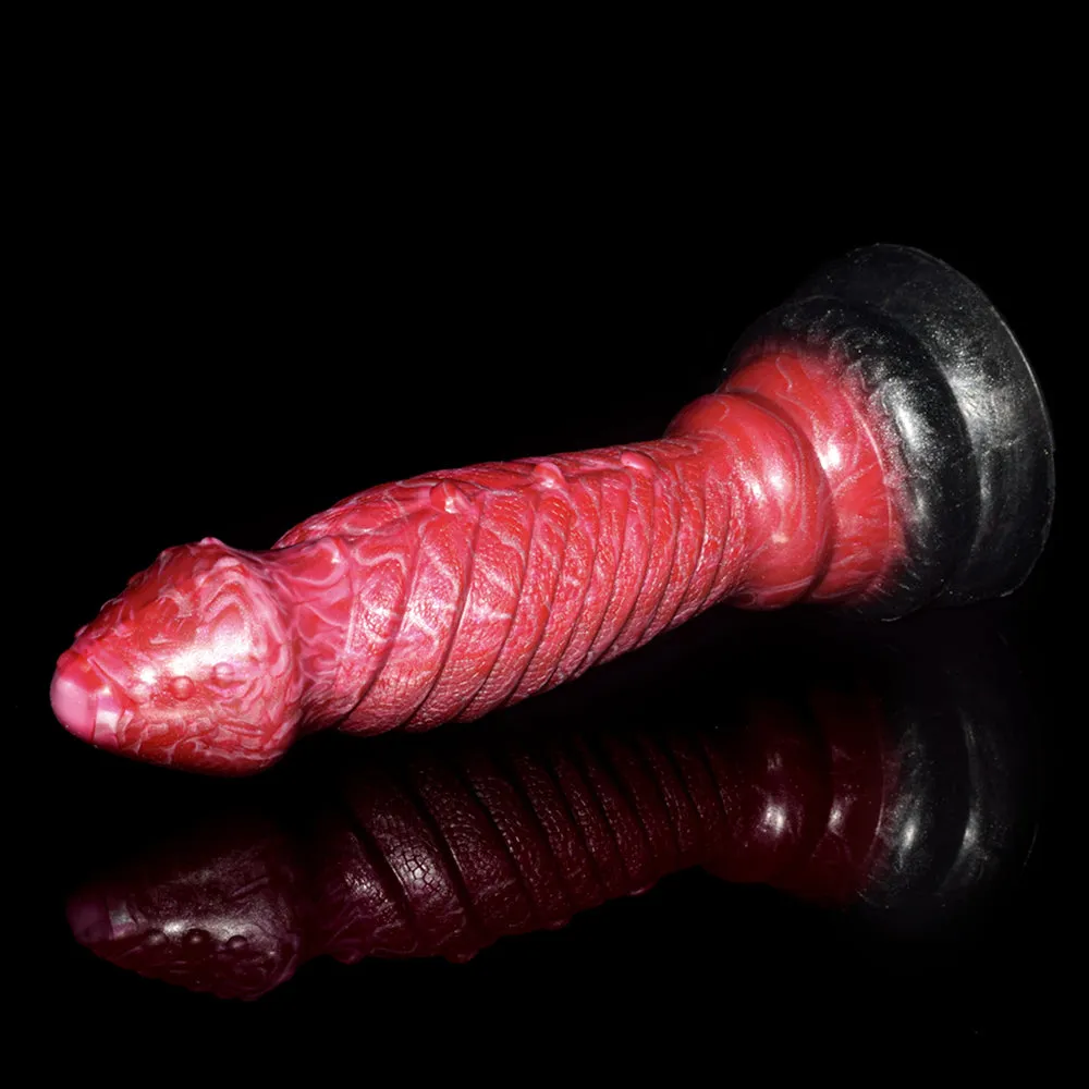 FAAK AULA N5002 Liquid Silicone Dildo Large Veined Anal Plug Alien Sex Toy