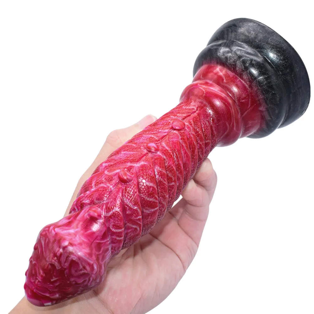 FAAK AULA N5002 Liquid Silicone Dildo Large Veined Anal Plug Alien Sex Toy