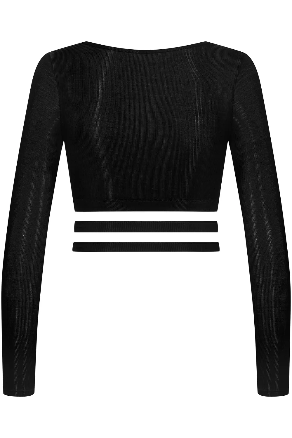 La Femme Amazone Long Sleeve Top Black