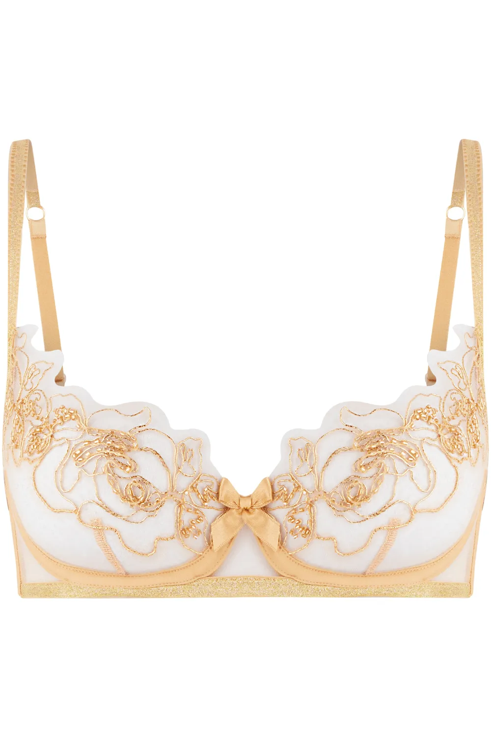 Lindie Demi Cup Plunge Bra Gold