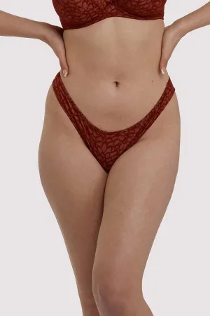 Love Me Lace Claret Brazillian