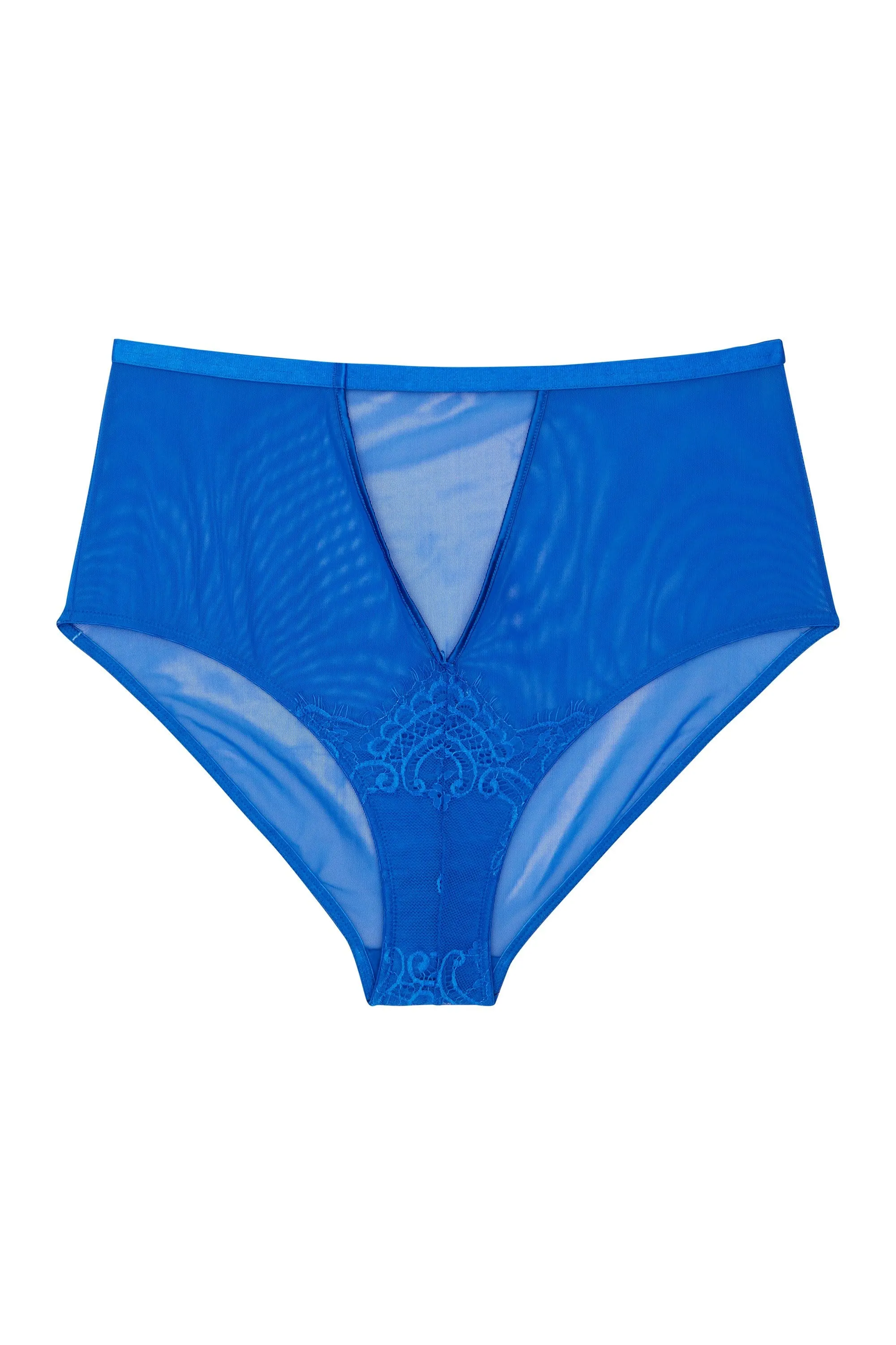 Lyla Strappy Cobalt High Waist Knicker