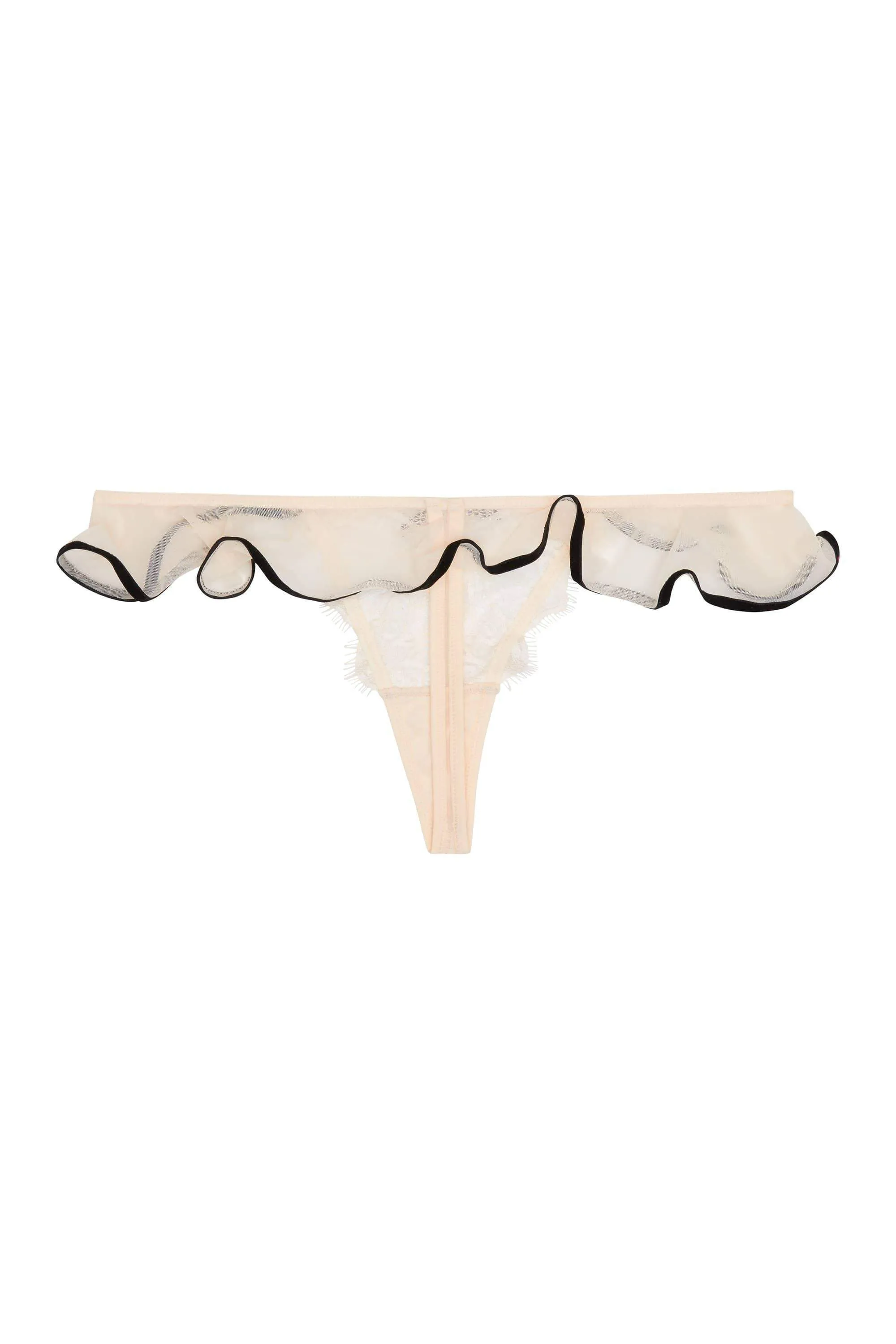 Monica Ribbon Slot Thong Peach