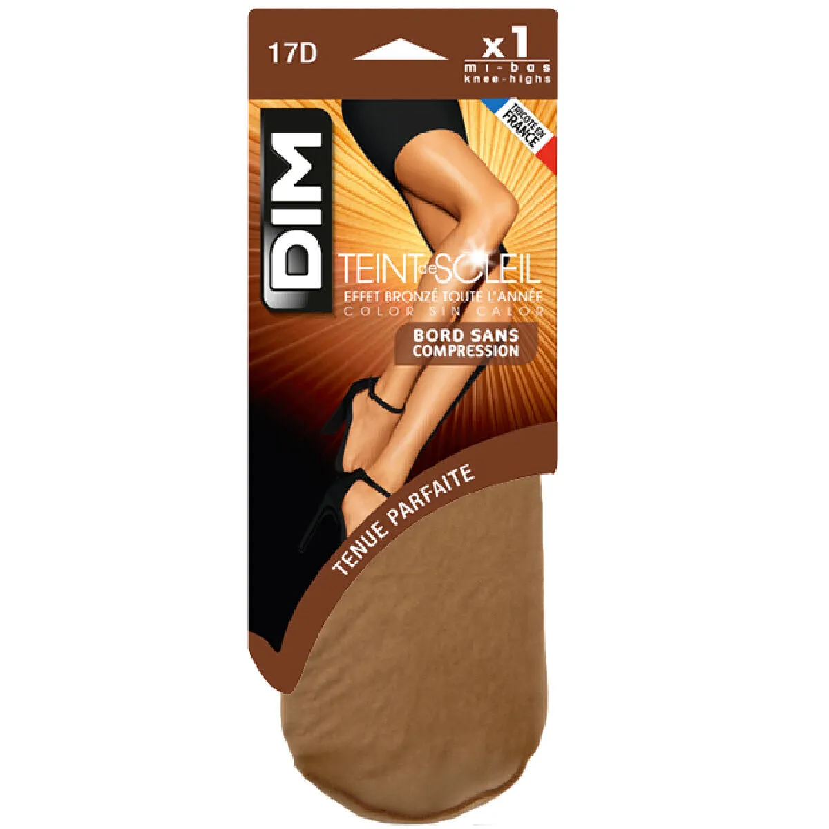 Teint de Soleil 17 natural look bronzer knee highs in terracotta