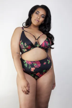 Wolf & Whistle Floral underwired top curve